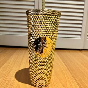 STARBUCKS gold tumbler